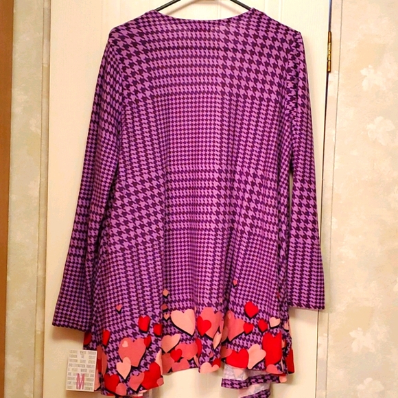 NWT Lularoe Heart Dipped Caroline - Medium - Picture 1 of 4